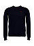 Pullover, Baumwolle-Leinen, nachtblau meliert - navy