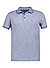 Polo-Shirt Corbin, Mikrofaser atmungsaktiv, royal-petrol meliert - royal-petrol