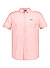 Kurzarmhemd Clayton, Leinen-Baumwolle, pastellrosa - pastellrosa