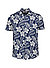 Kurzarmhemd Cristian, Baumwoll-Pique, navy floral - navy