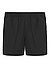 Badeshorts, Mikrofaser-Stretch, schwarz - schwarz