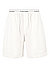Pyjamashorts, Baumwolle, weiß - white