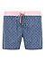 Badeshorts Bryce, Baumwoll-Stretch, navy gemustert - navy