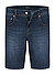 Jeanssshorts, Modern Fit, Baumwolle-Lyocell-Stretch, dunkelblau - dunkelblau
