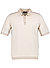 Polo-Shirt Ciflavin, Baumwoll-Strick, hellbraun-ecru gemustert - hellbraun