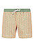 Badeshorts Mark, Baumwoll-Stretch, orange gemustert - orange