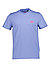 T-Shirt Leonard, Baumwolle, azurblau - azurblau