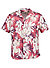 Kurzarmhemd, Jersey, rot floral - rot