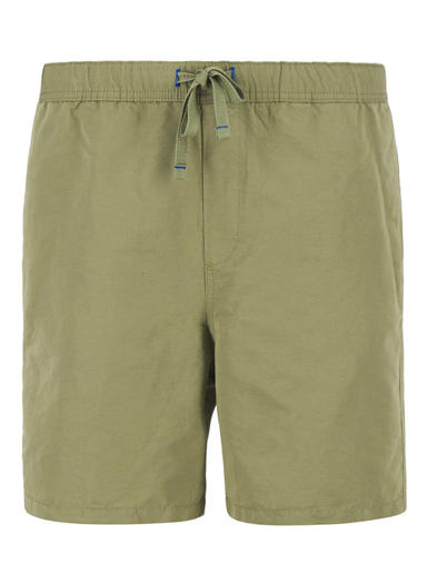 Shorts, Regular Fit, Leinen-Baumwolle, oliv