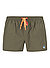Badeshorts, Baumwoll-Mix, oliv - olivgrün