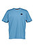 T-Shirt, Baumwolle, blau - blau