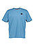 T-Shirt, Baumwolle, blau - blau