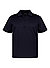 Zip-Polo, Baumwoll-Jersey, navy - navy