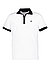 Polo-Shirt, Baumwoll-Jersey, weiß - weiß