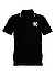 Polo-Shirt, Baumwoll-Jersey, schwarz - schwarz