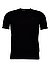 T-Shirt, Strick, schwarz - schwarz
