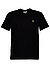 T-Shirt, Regular Fit, Baumwolle, schwarz - schwarz