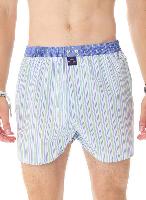 MC ALSON Boxershorts 5102/blau-grün Image 0