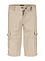 Cargoshorts, Baumwolle, beige - beige