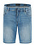 Jeansshorts, Baumwoll-Stretch, blau - blau