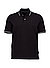 Polo-Shirt, Baumwoll-Piqué, schwarz - schwarz