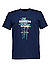 T-Shirt, Regular Fit, Baumwolle, dunkelblau - dunkelblau