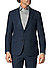 Sakko Alzer, Slim Fit, Mikrofaser-Stretch, navy meliert - navy