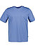 T-Shirt, mercerisierte Baumwolle, blau - blau