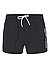 Badeshorts, Mikrofaser, schwarz - schwarz