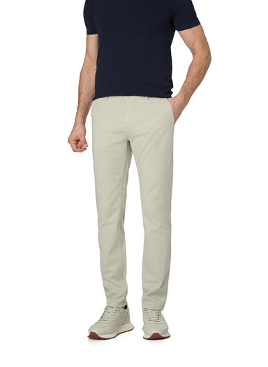Chino, Slim Fit, Baumwolle, kitt