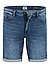 Jeansshorts Houston, Regular Fit, Baumwoll-Stretch, indigo - indigo