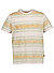 T-Shirt, Bio Baumwolle, beige gestreift - beige