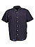 Kurzarmhemd, Regular Fit, Leinen-Baumwolle, navy - navy