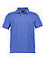 Polo-Shirt, Regular Fit, Bio Baumwoll-Piqué, mittelblau - mittelblau