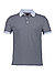 Polo-Shirt, Slim Fit, Bio Baumwoll-Piqué, himmelblau-gestreift - himmelblau