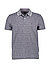 Polo-Shirt, Baumwolle-Leinen, dunkelblau meliert - dunkelblau