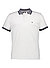 Polo-Shirt, Baumwolle-Leinen, weiß - weiß