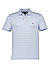 Polo-Shirt, Baumwoll-Jersey, hellblau gestreift - hellblau