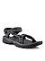 Sandalen, Textil, greige-marine gemustert - gemline-eclipse