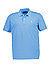 Polo-Shirt, Regular Fit, Bio Baumwoll-Piqué, blau - blau