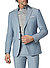 Sakko Herby, Slim Fit, Woll-Stretch, blau meliert - blau