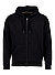 Sweatjacke, Baumwolle, schwarz - black