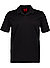 Polo-Shirt Dimerspolo, Slim Fit, Baumwoll-Jersey, schwarz - schwarz