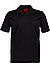 Polo-Shirt Dimerspolo, Slim Fit, Baumwoll-Jersey, schwarz - schwarz