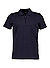 Zip-Polo Clark, Baumwoll-Jersey, navy - navy