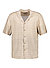 Kurzarmhemd Cliro, Viskose, beige gemustert - hellbeige