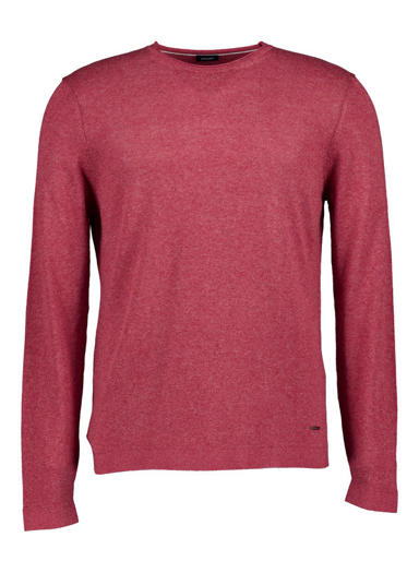 Pullover Mendoro, Mikrofaser-Leinen, dunkelrot