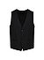 Weste, Slim Fit, Schurwolle, schwarz - schwarz