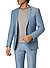 Sakko, Slim Fit, Schurwoll-Stretch, hellblau meliert - hellblau