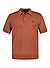 Polo-Shirt, Baumwoll-Strick, zimt - zimt